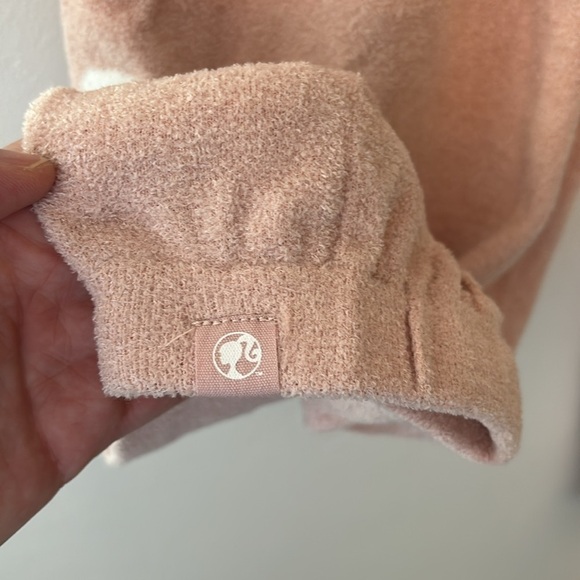 NWT CozyChic Ultra Lite Barbie Jogger in Dusty Rose/White - Picture 7 of 9